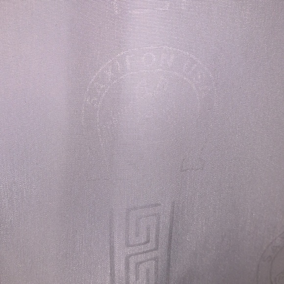 Saxifan white micro fibre logo print formal long sleeve button Down shirt - Picture 3 of 8